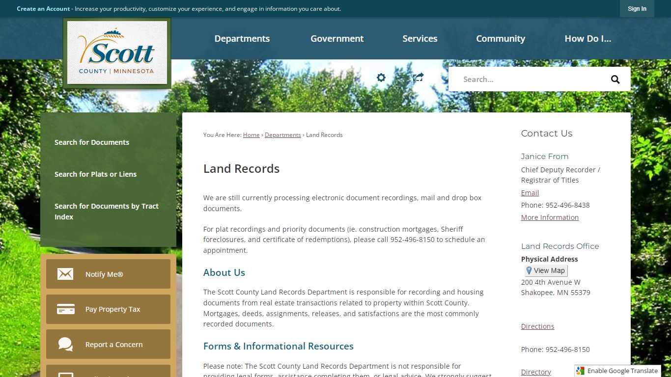 Land Records | Scott County, MN